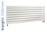 EU-EMAH-595-1500-W-TH - Eucotherm Mars Horizontal Flat Panel White Radiator H595mm X W1500mm EU-EMAH-595-1500-W-TH - Eucotherm Mars Horizontal Flat Panel White Radiator H595mm X W1500mm